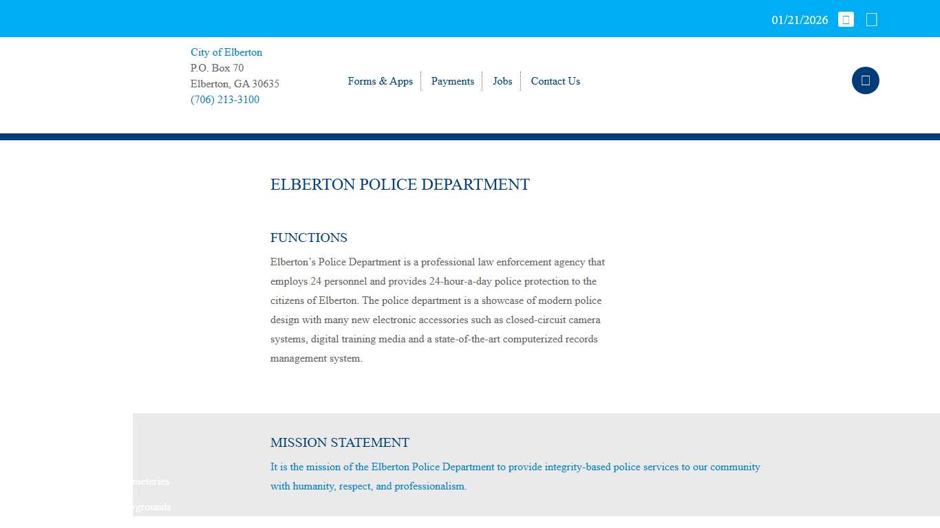 Services - Police Department