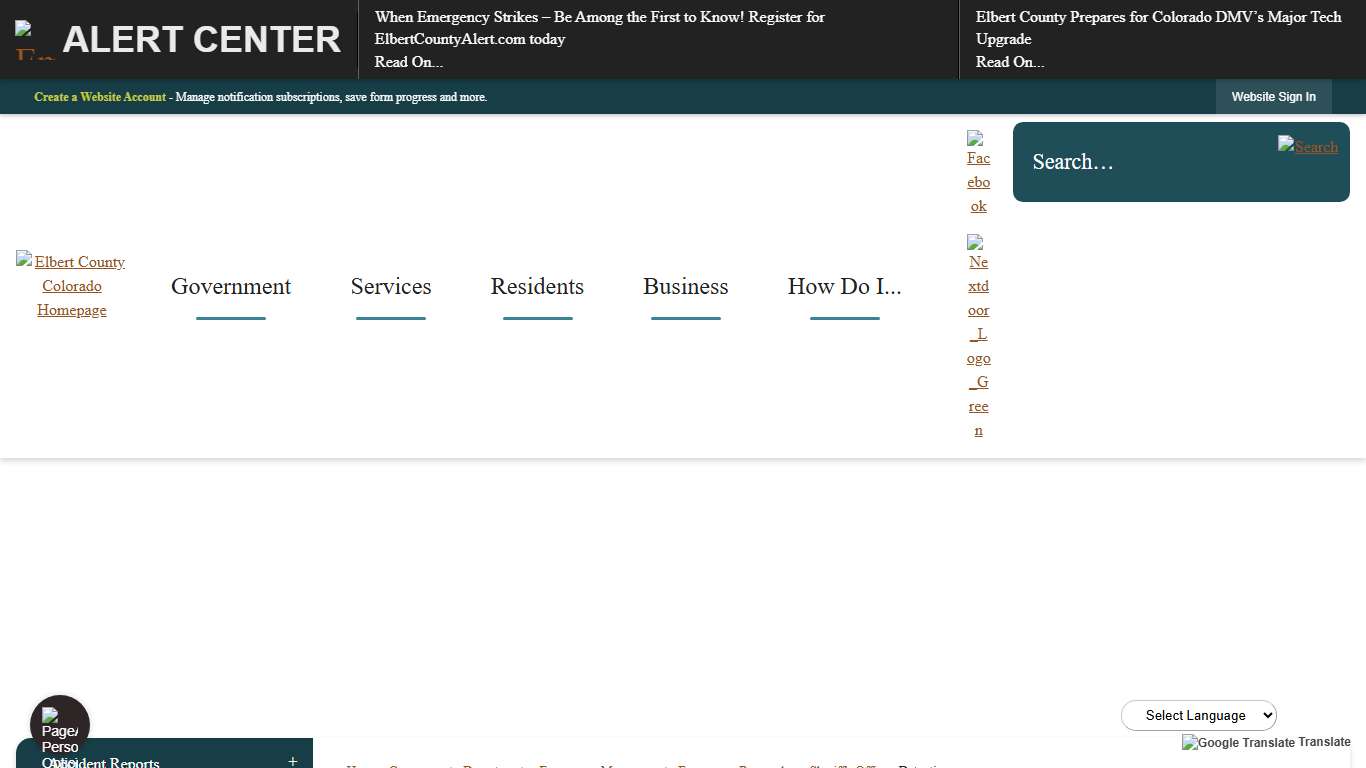 Detentions | Elbert County, CO